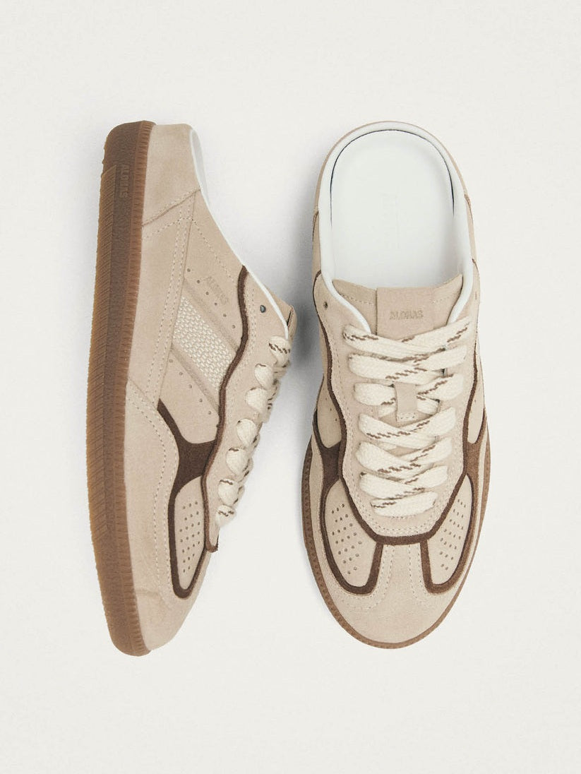 Tb.490 mule cream leather sneakers