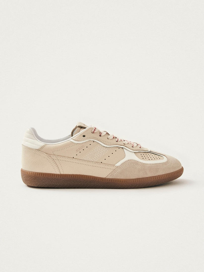 Tb.490 rife grain cream leather sneakers