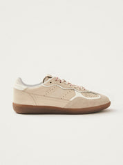 Tb.490 rife grain cream leather sneakers