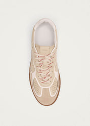 Tb.490 Rife Grain Cream Leather Sneakers