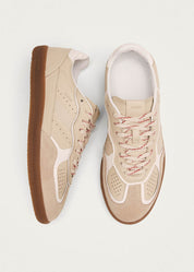 Tb.490 Rife Grain Cream Leather Sneakers