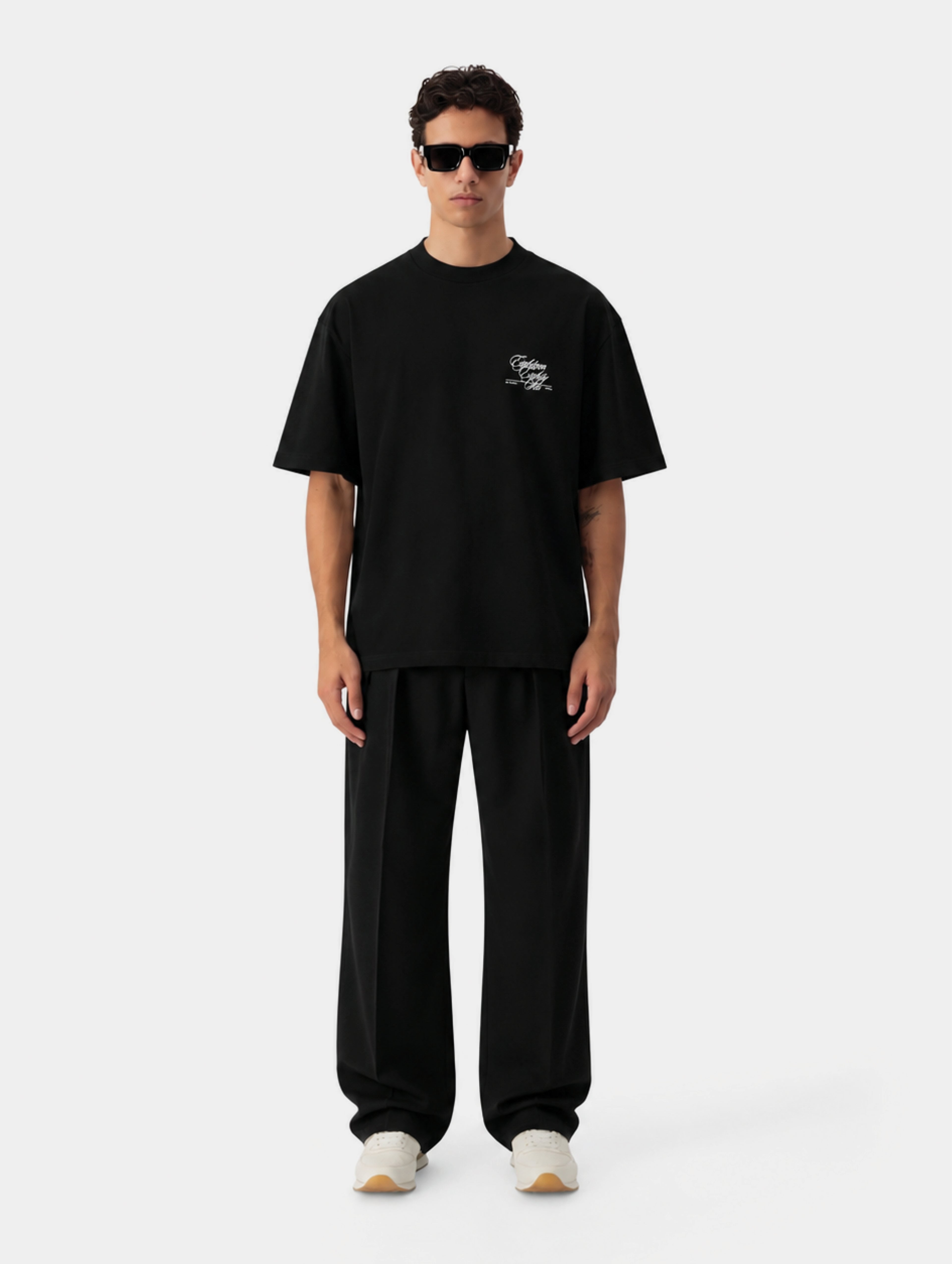 Twin-pleat pants