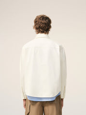 Overshirt with knitted ami de coeur