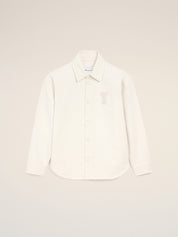 Overshirt with knitted ami de coeur
