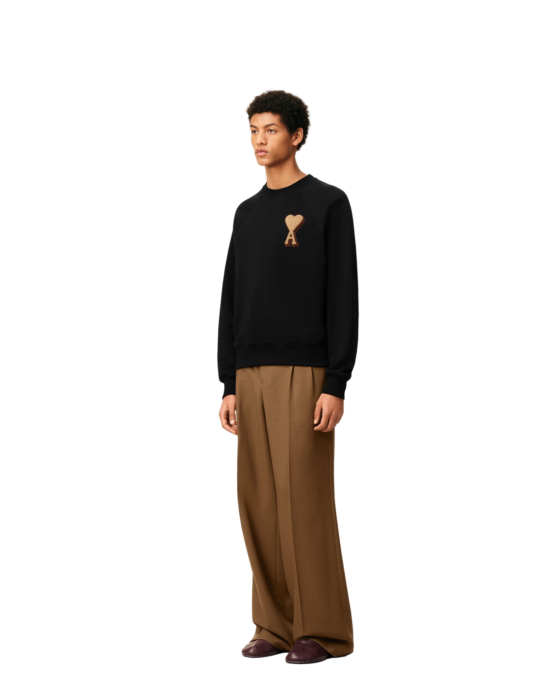 Black Cotton Ami De Coeur Sweatshirt