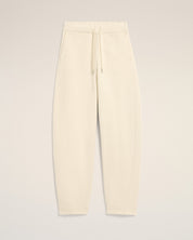 White cotton track pants with heritage Ami Paris label