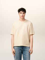 Tshirt with tonal embossed ami de coeur
