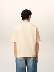 Tshirt with tonal embossed ami de coeur