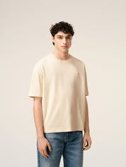 Tshirt with tonal embossed ami de coeur