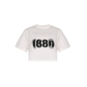 BLURED 1886 CROPPED TEE - WHITE