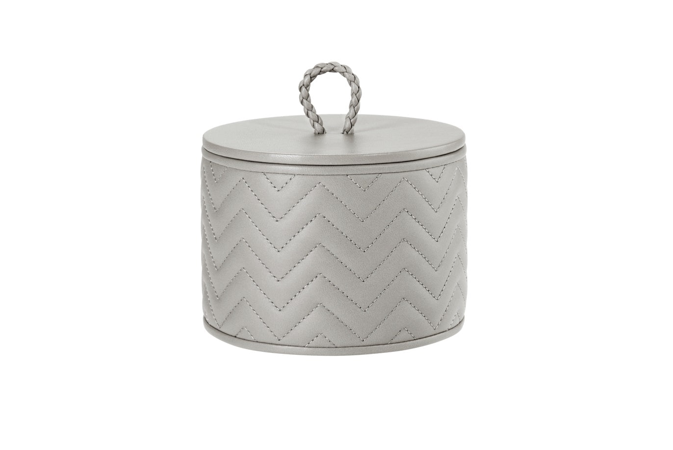 Riviere Jana Herringbone Round Box Small