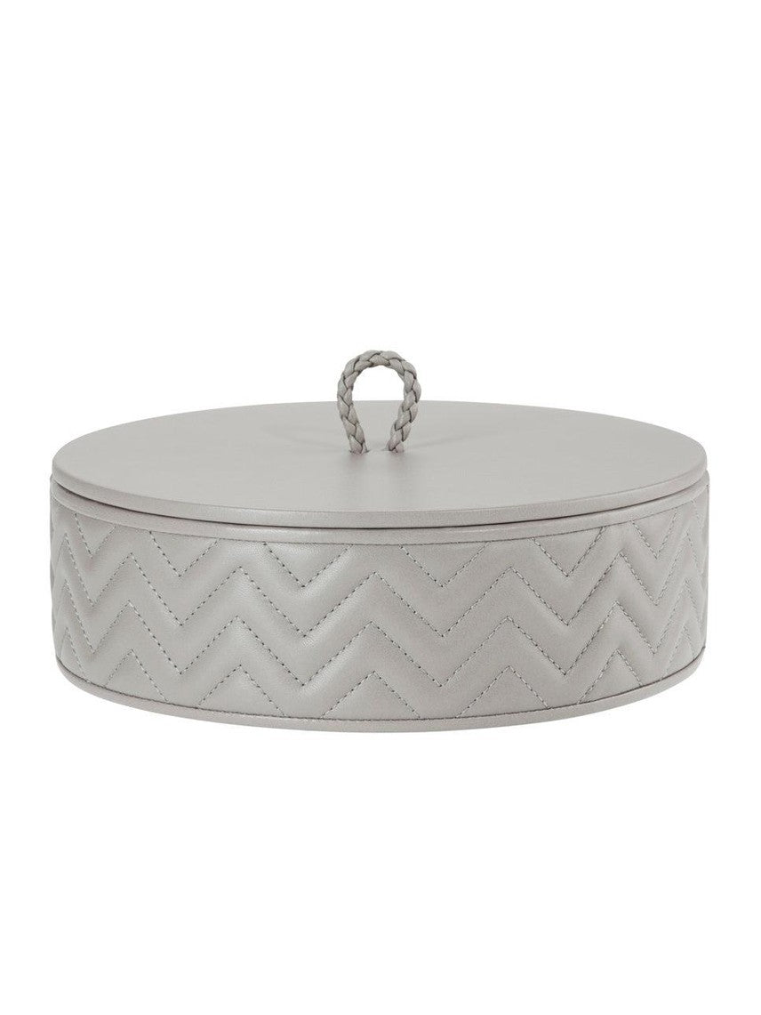 Riviere jana herringbone round box large