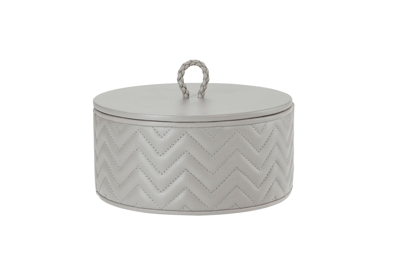 Riviere Jana Herringbone Round Box Medium