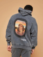 Videogame hoodie saudi edition vintage grey