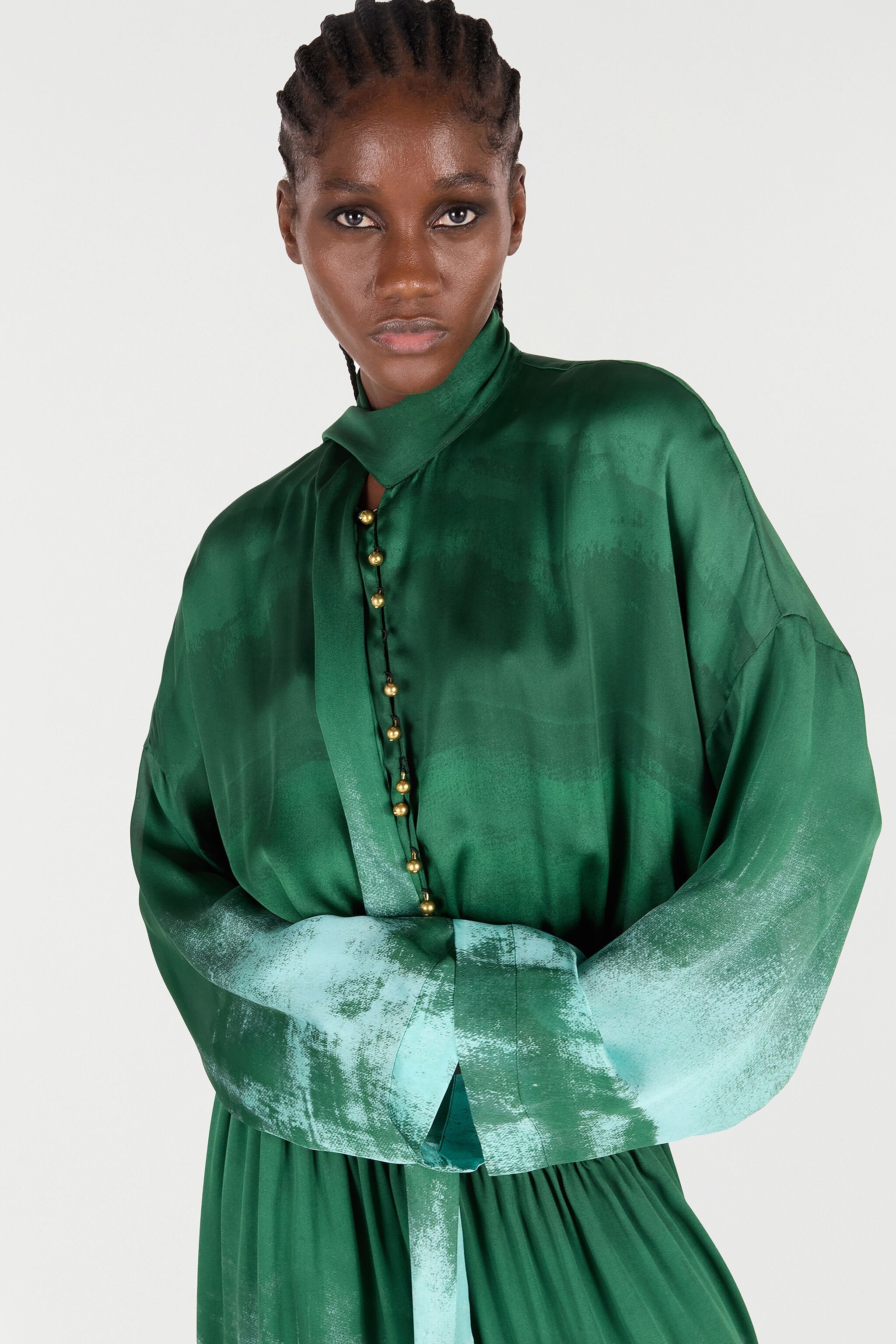 Pure Silk Shirt Dress