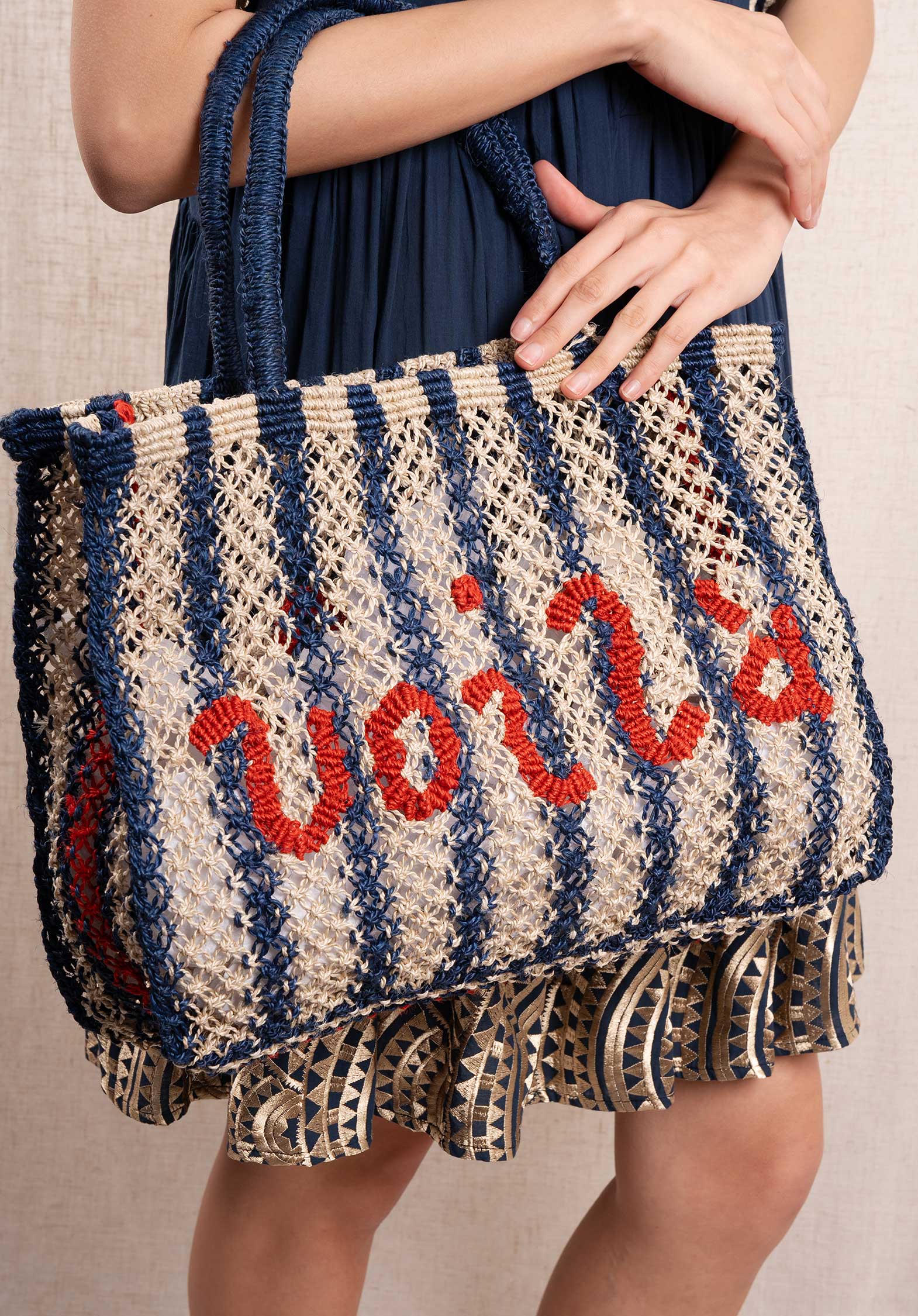 VOILA STRIPES JUTE BAG