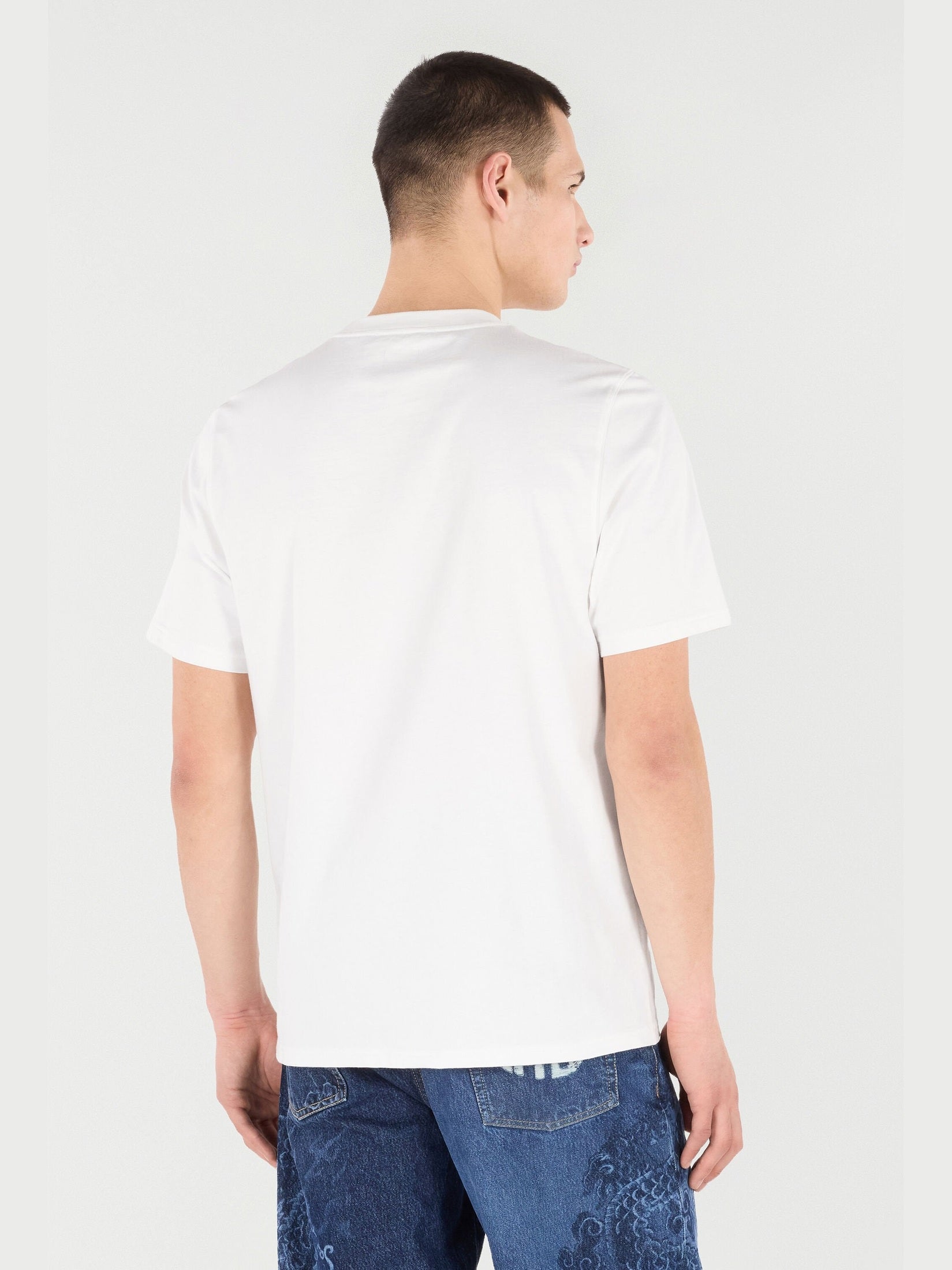 T-shirt with mirror snake monogram