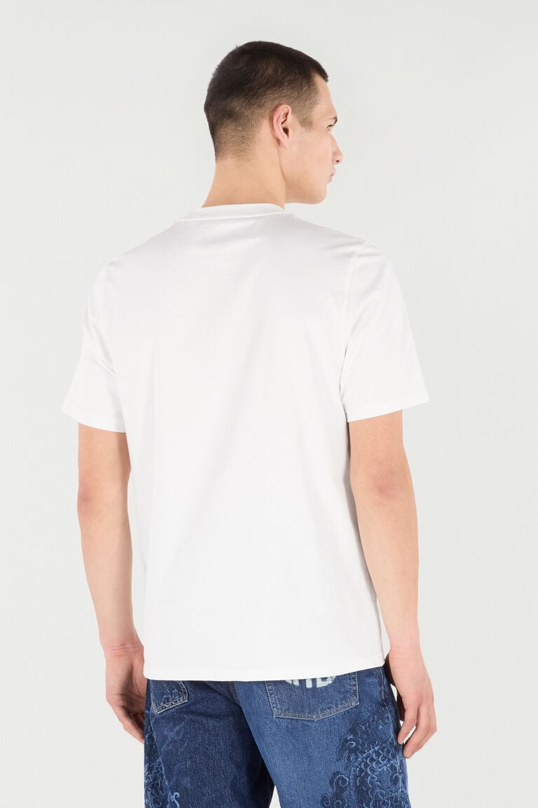 T-SHIRT WITH MIRROR SNAKE MONOGRAM