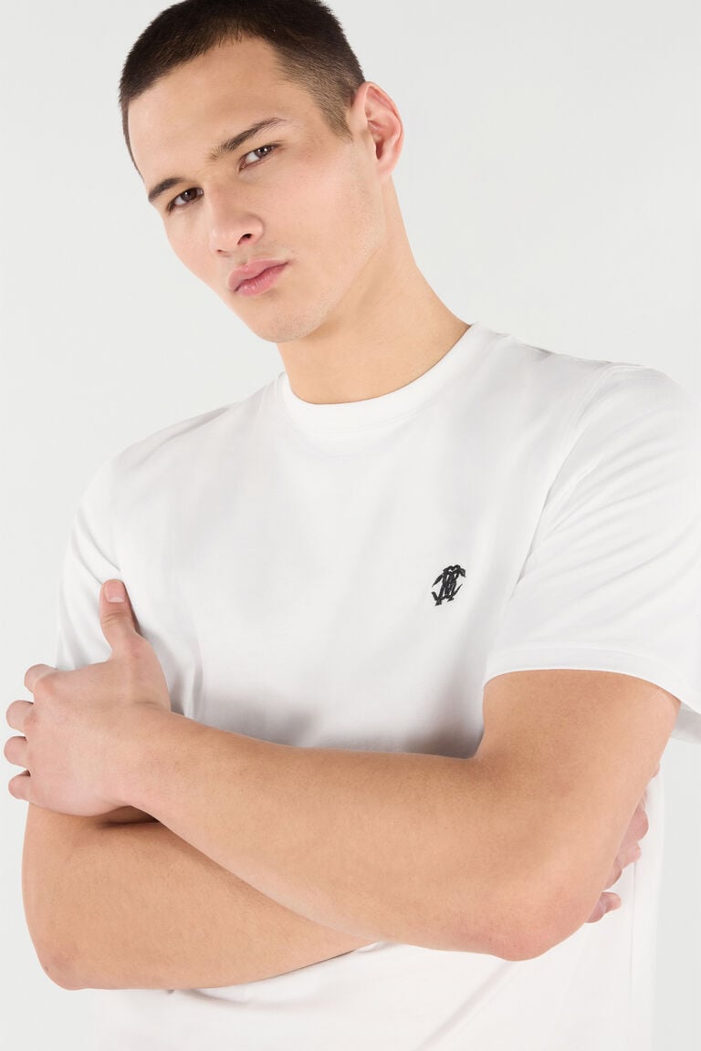 T-SHIRT WITH MIRROR SNAKE MONOGRAM