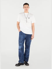 T-shirt with mirror snake monogram