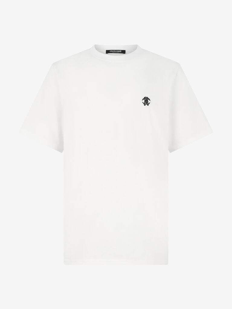 T-shirt with mirror snake monogram