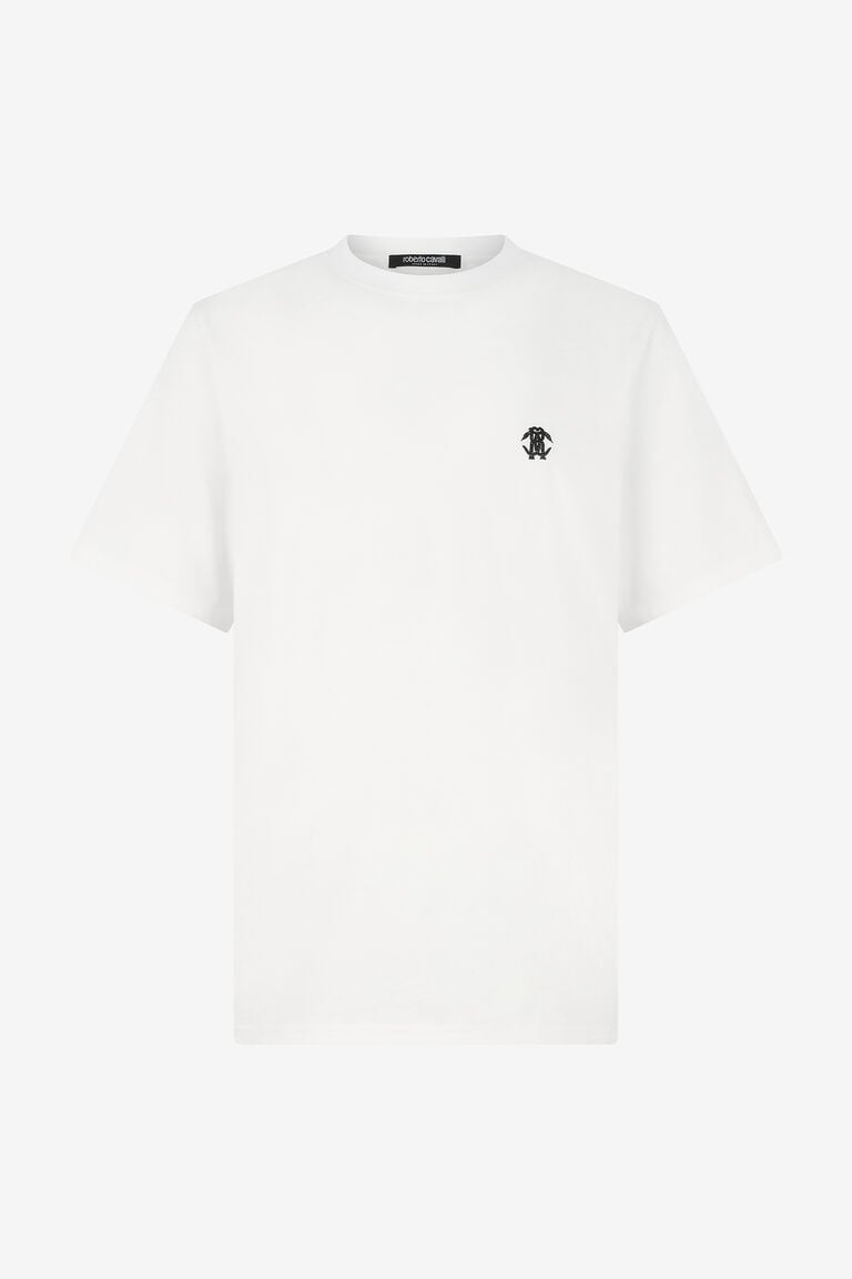 T-SHIRT WITH MIRROR SNAKE MONOGRAM