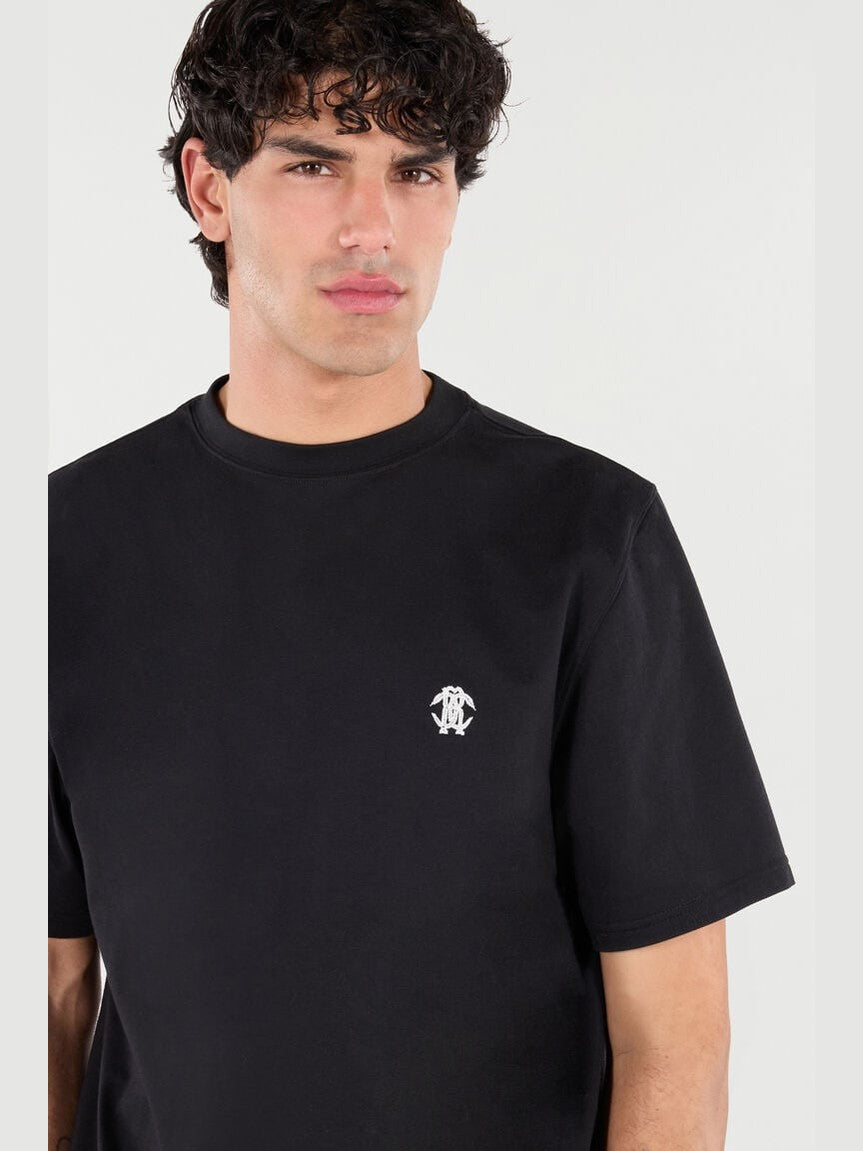 T-shirt with mirror snake monogram