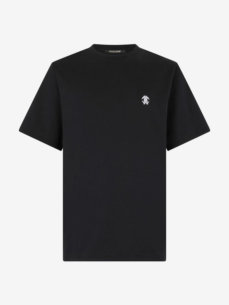 T-shirt with mirror snake monogram