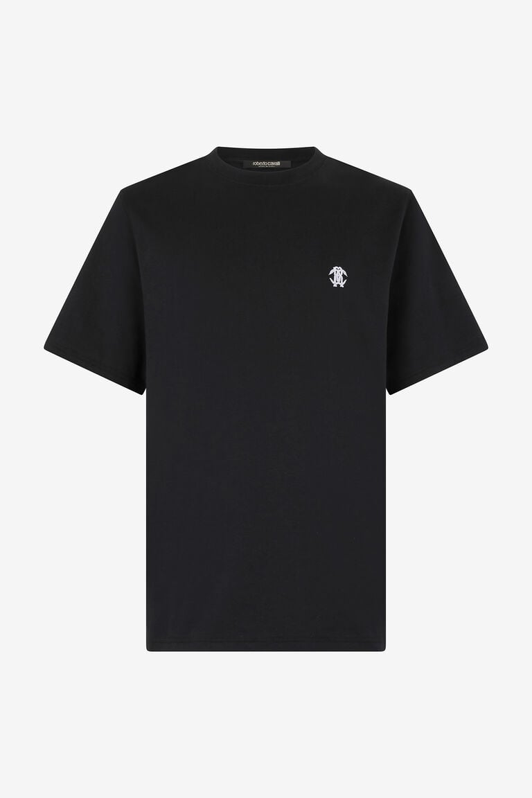 T-SHIRT WITH MIRROR SNAKE MONOGRAM