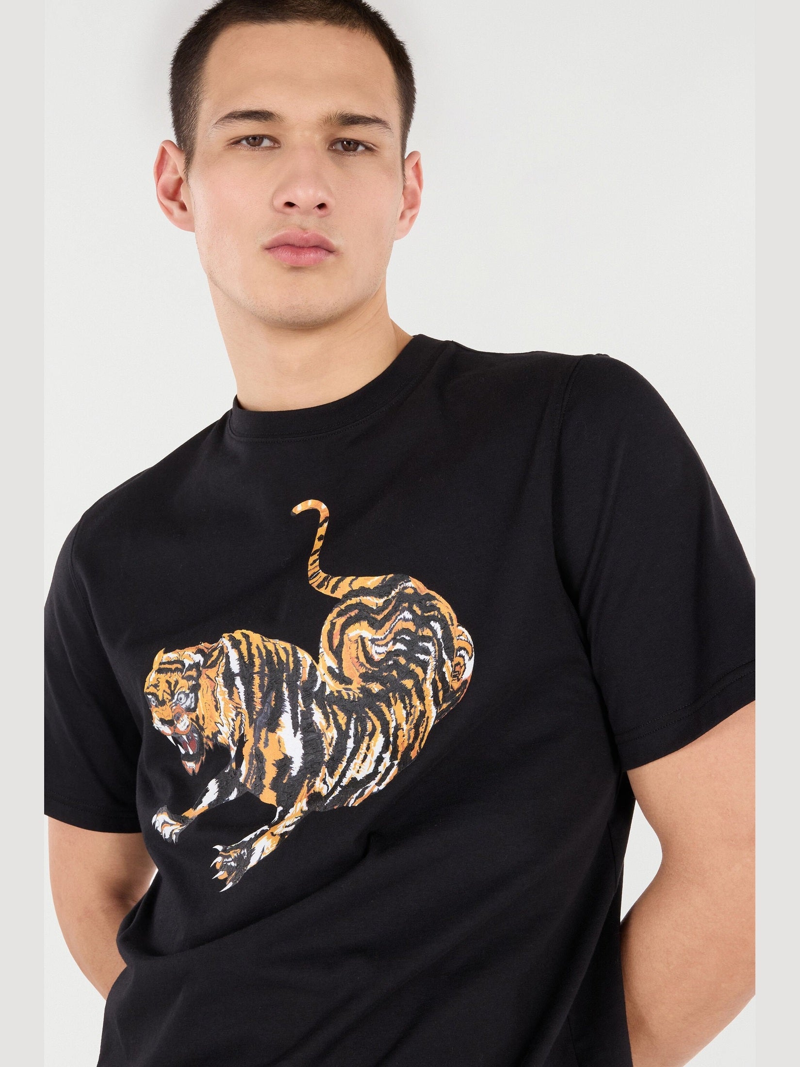 Cotton t-shirt with tiger