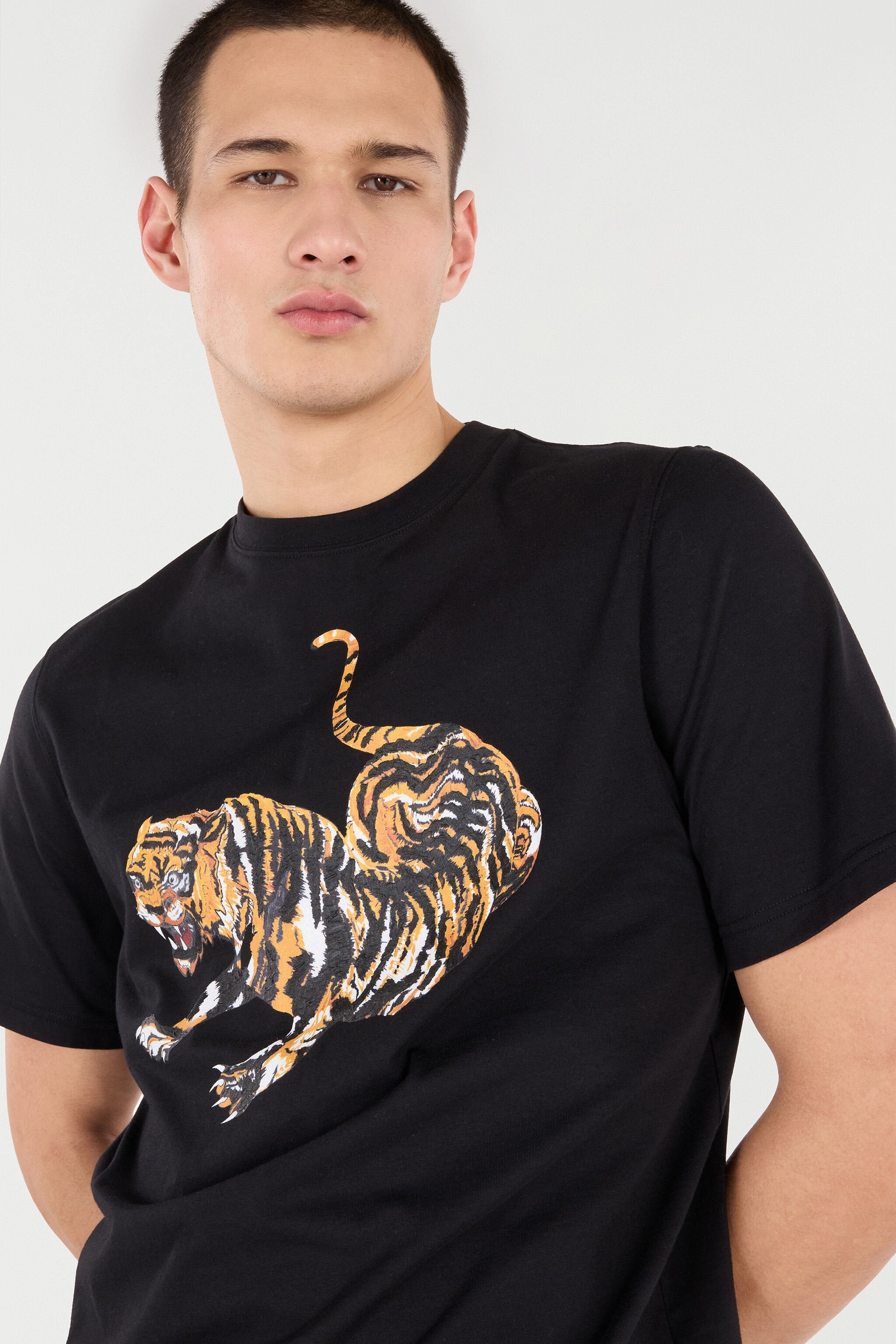 COTTON T-SHIRT WITH TIGER