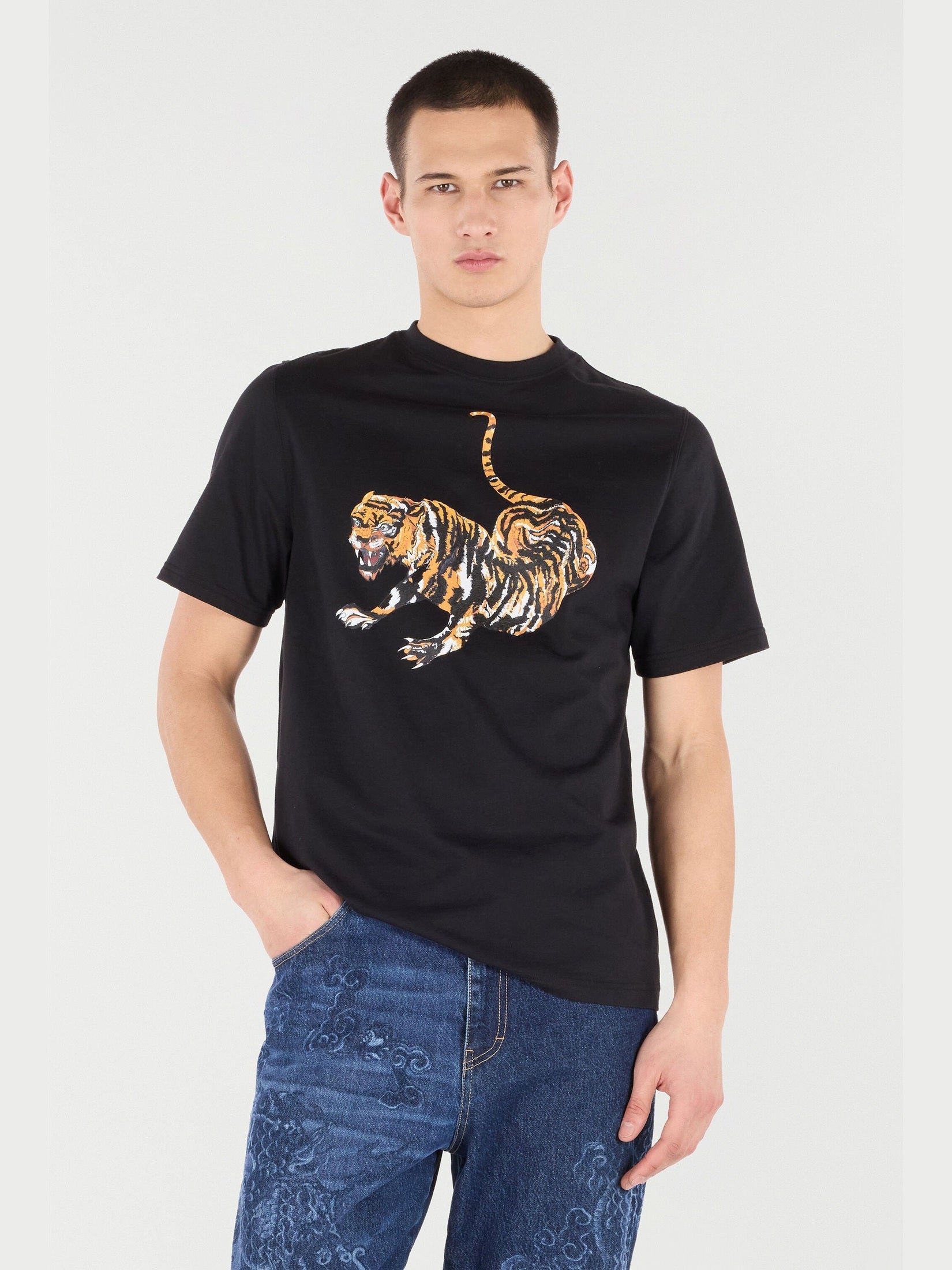 Cotton t-shirt with tiger
