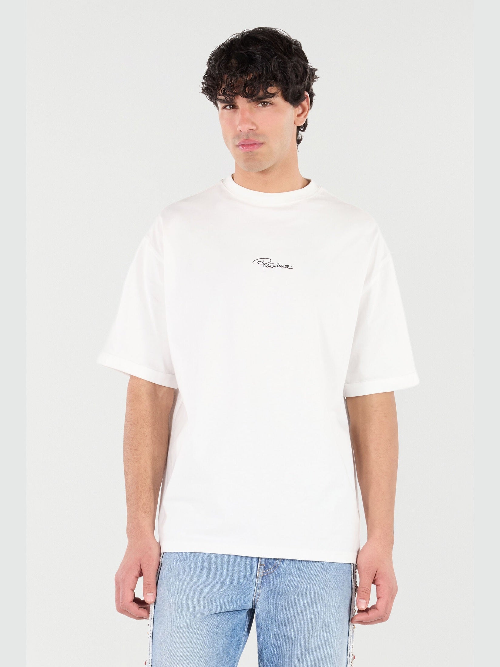 Embroidered logo cotton t-shirt