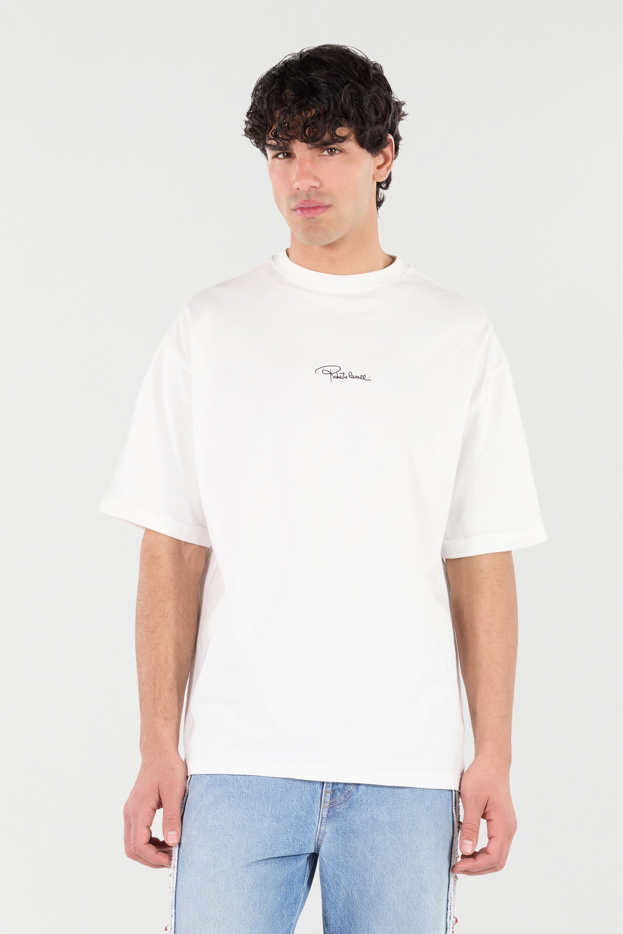 EMBROIDERED LOGO COTTON T-SHIRT