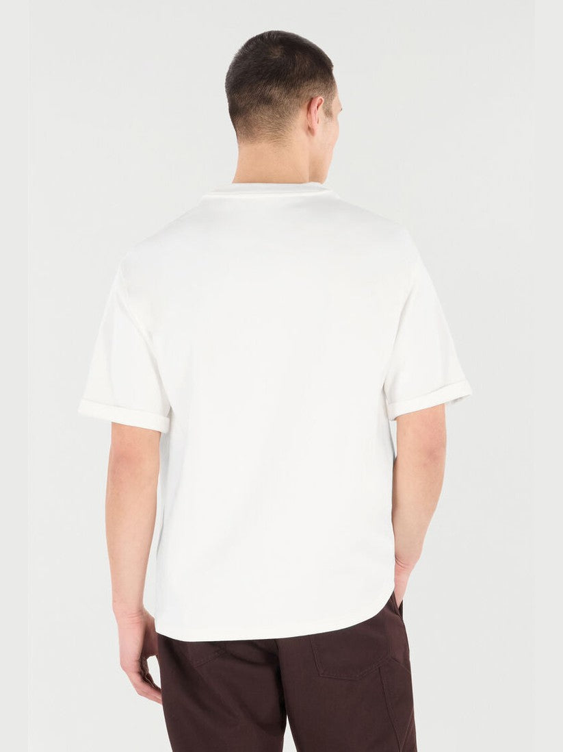T-shirt with embroidered logo