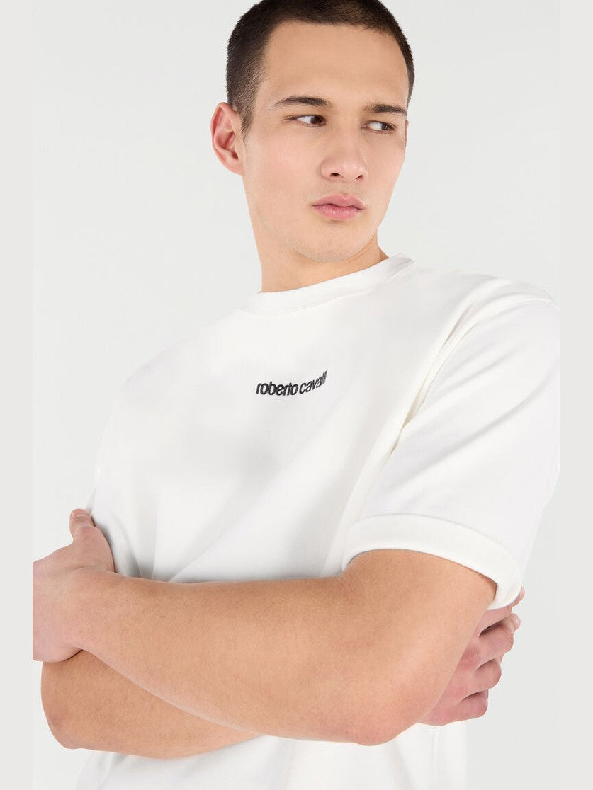 T-shirt with embroidered logo