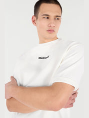 T-shirt with embroidered logo
