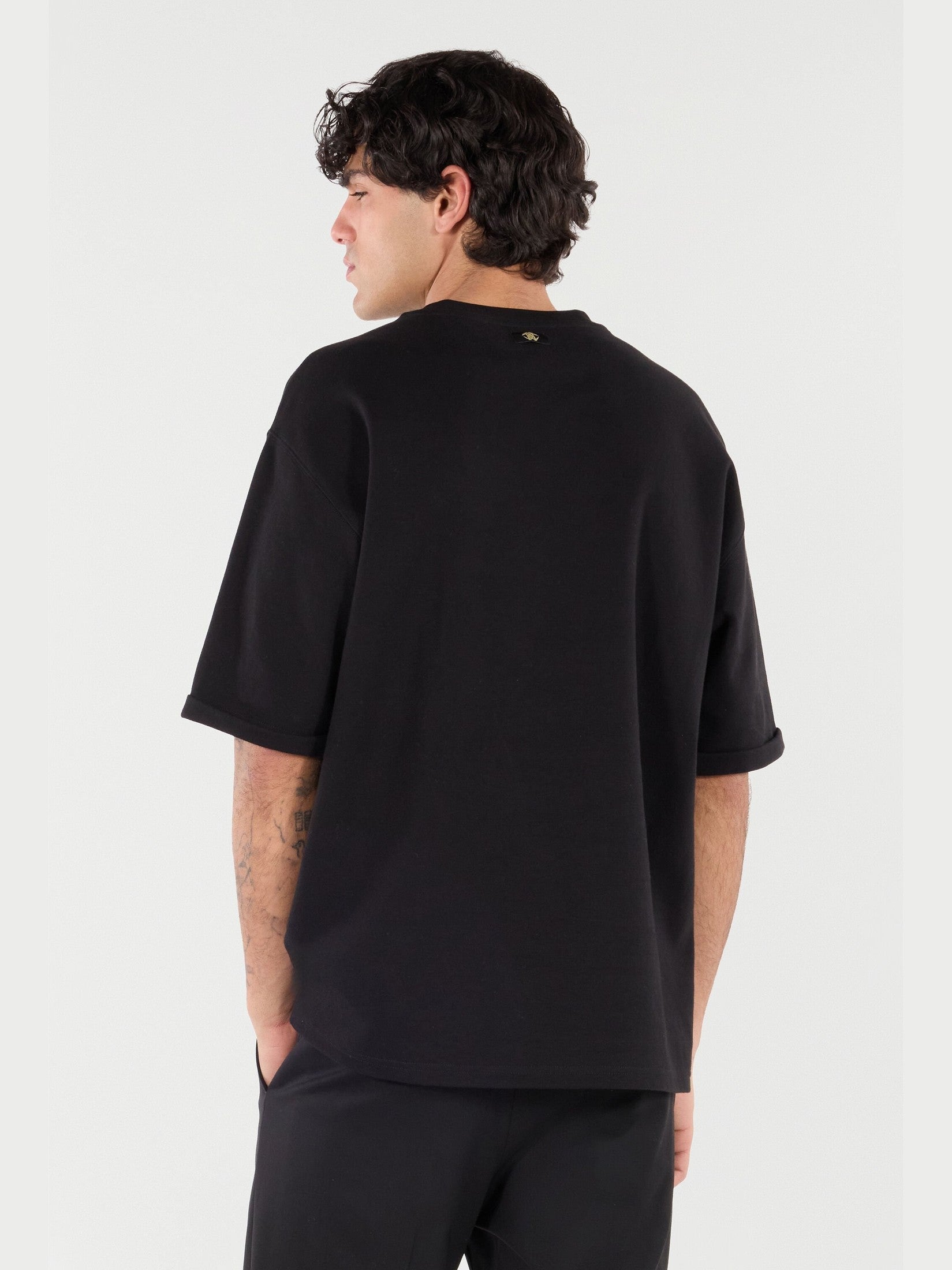 T-shirt with embroidered logo