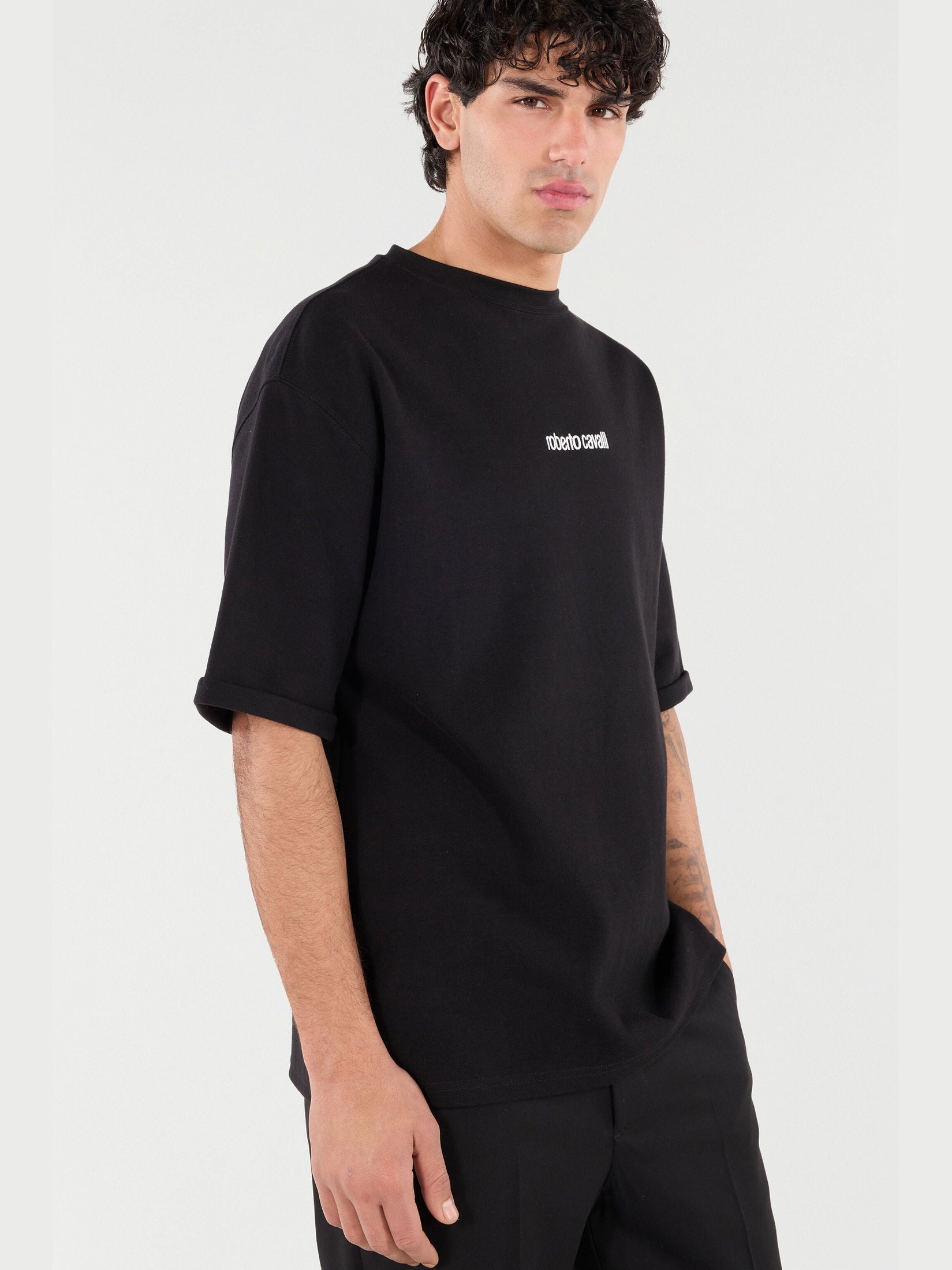 T-shirt with embroidered logo