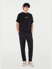 T-shirt with embroidered logo