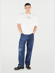 Cotton t-shirt with dragon and logo