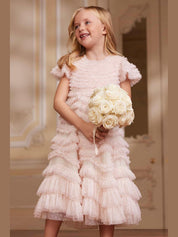 WILD ROSE RUFFLE KIDS DRESS فستان 