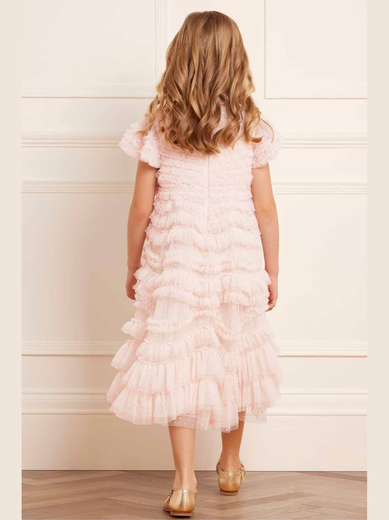 WILD ROSE RUFFLE KIDS DRESS فستان 