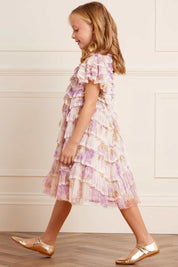 WISTERIA RUFFLE LACE KIDS DRESS