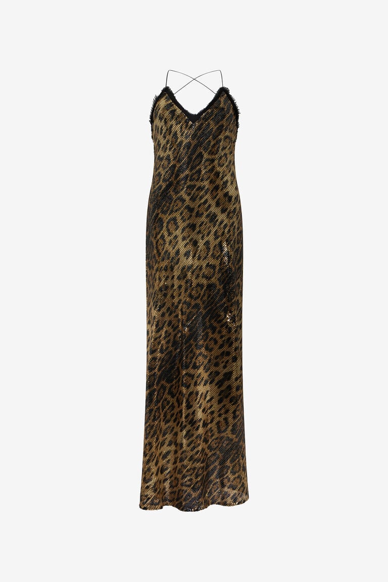 Jaguar-Print Dress