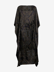 Ornamental black print dress