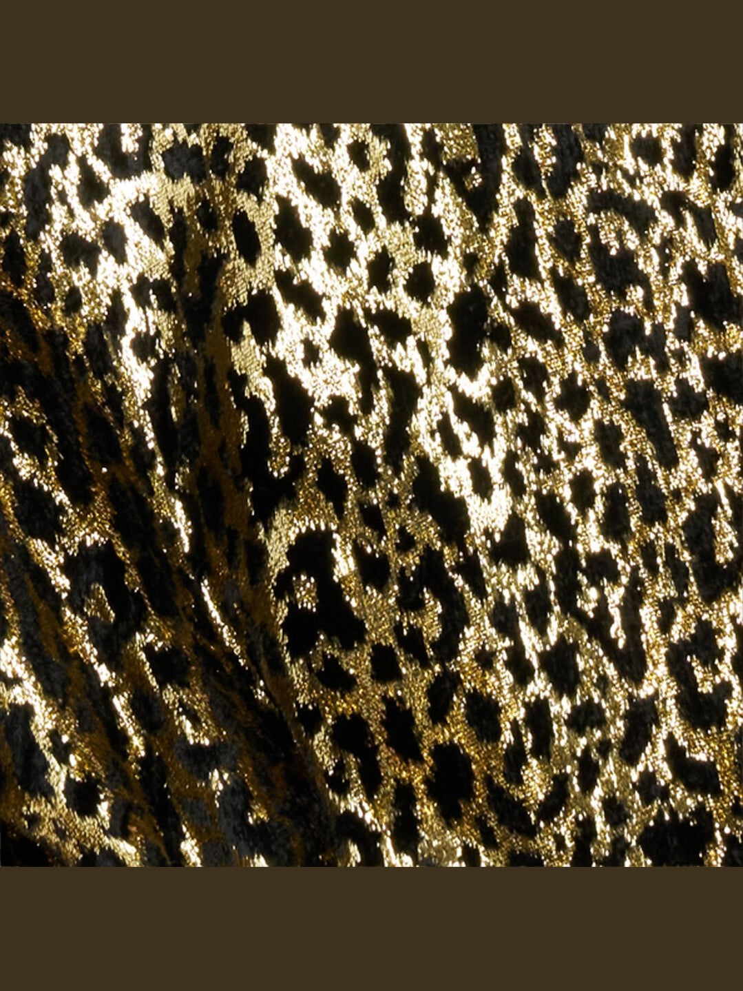 Fil coupé leopard print coat