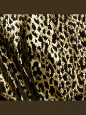 Fil coupé leopard print coat