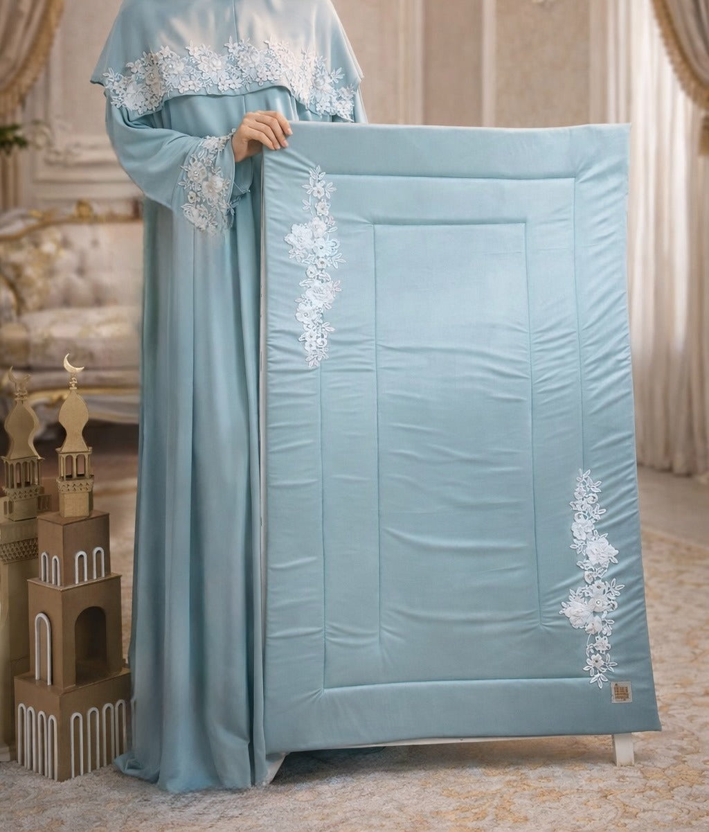 Sajdah ramadan exclusive abaya & prayer mat set