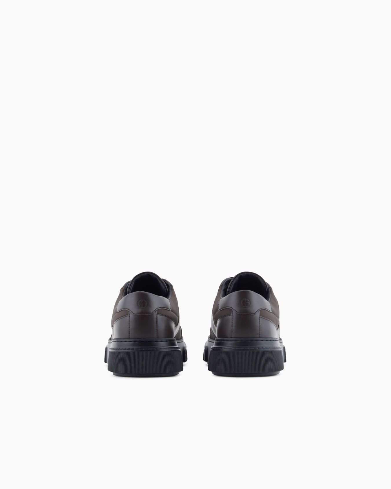 Leather and fabric sneakers